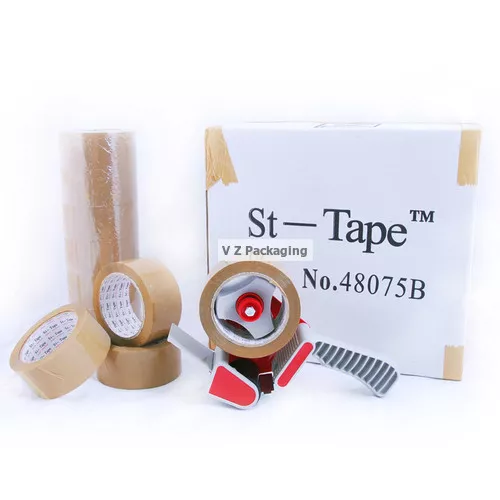 36x rolls Brown 48mm x 75m 52 Micron Heavy Duty Packaging Sticky Packing Tape