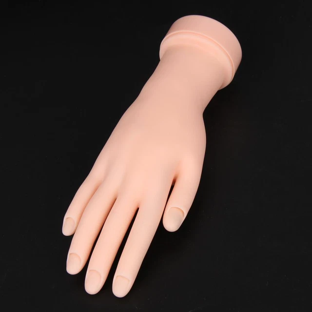 2pcs Nail Art Practice Soft Plastic Model Hand Training for Acrylic/Gel FS2#