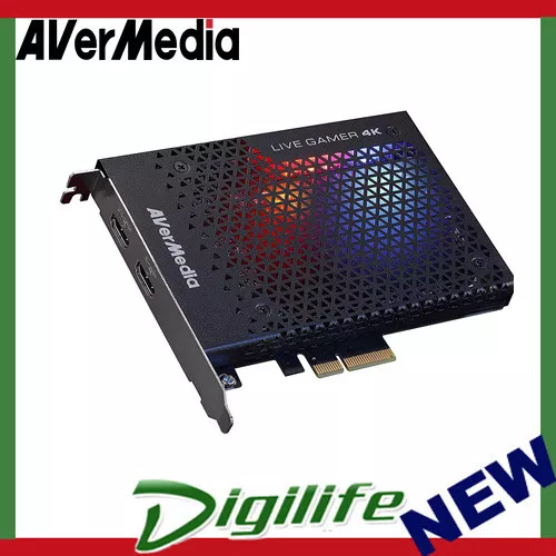 AVerMedia GC573 Live Gamer 4K RGB PCI-E Capture Card, Record 4K HDR @ 60 FPS