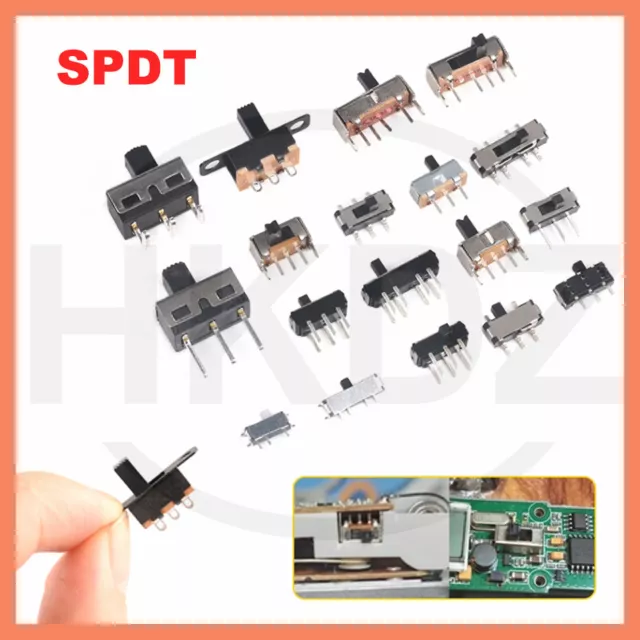 Mini Miniature Model Railway Slide Switch 2,3-Position 2 Pin 3 Pin SPDT Switch