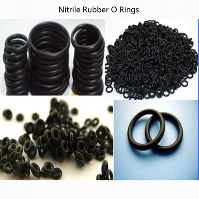 Metric Nitrile Rubber O Rings 2mm Pack of 10 30 50 100 Cross Section 5-40mm OD