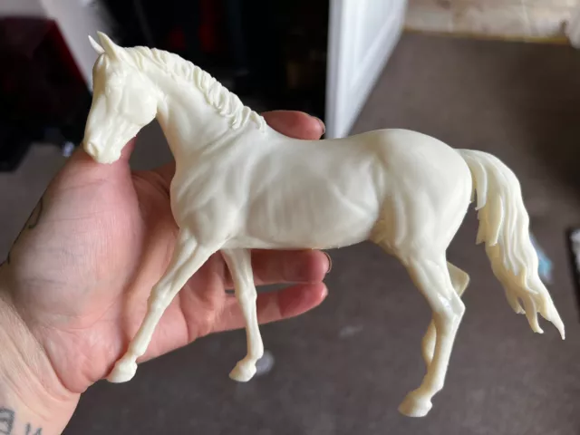 Breyer resin Classic Model Horse Walking Stallion- White Resin Ready To Paint