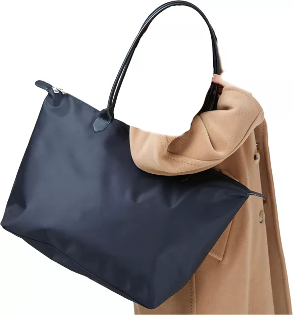 Bolso de Mano X Grande para Mujer u Hombre. Premium 22" Portabotellas Bolso de Transporte (Negro