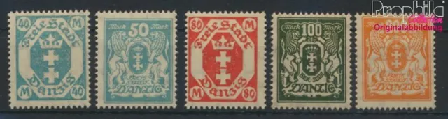 Briefmarken Danzig 1923 Mi 138-142 postfrisch (9717402