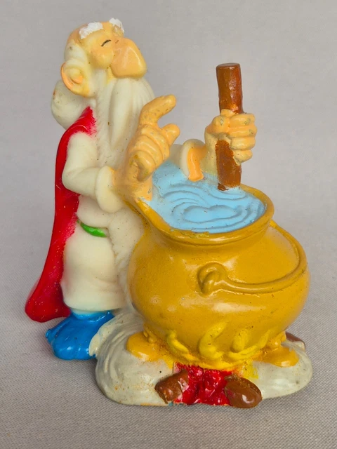 Asterix - Figurine Porcelaine Mate Eisa Années 80 - Panoramix Préparant