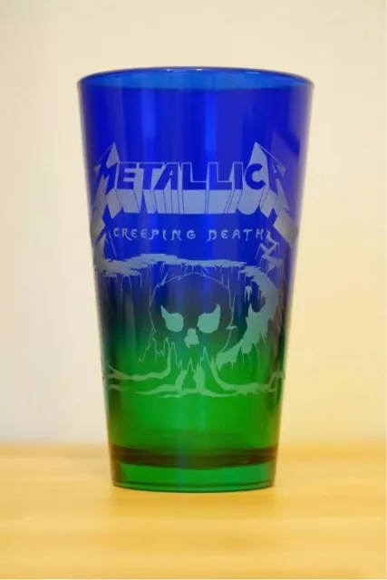 Metallica Hand-Etched Glass creeping death 2012 Members limited rare USED Japan