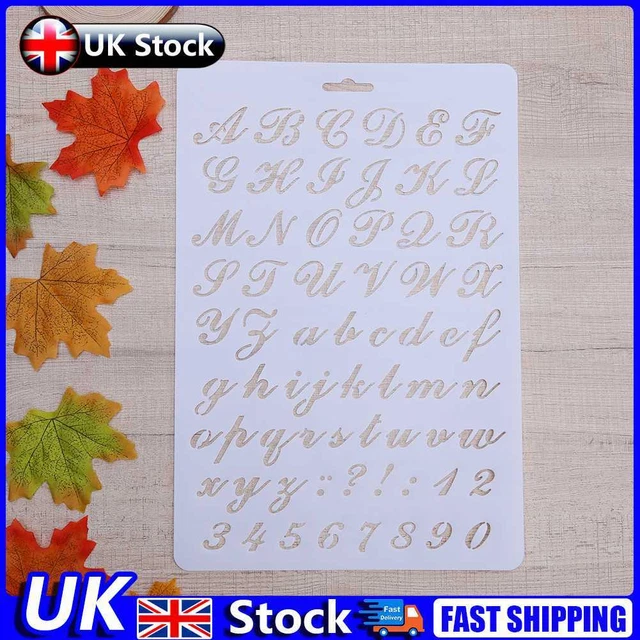LETTERING STENCIL LETTER Alphabet Stencils Painting Paper Craft Number