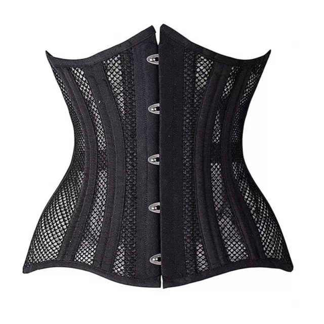 Women 24 Double Steel-Boned Longline Heavy Duty Waist Training Corsets Shaper