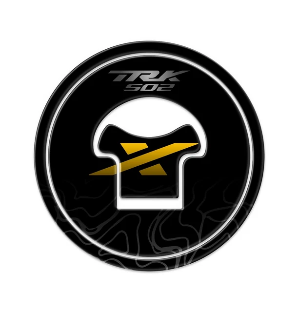 ADESIVO RESINATO PROTEZIONE CARTER EFFETTO 3D, PER MOTO COMPATIBILE CON BENELLI TRK 702 X (Nero - 5
