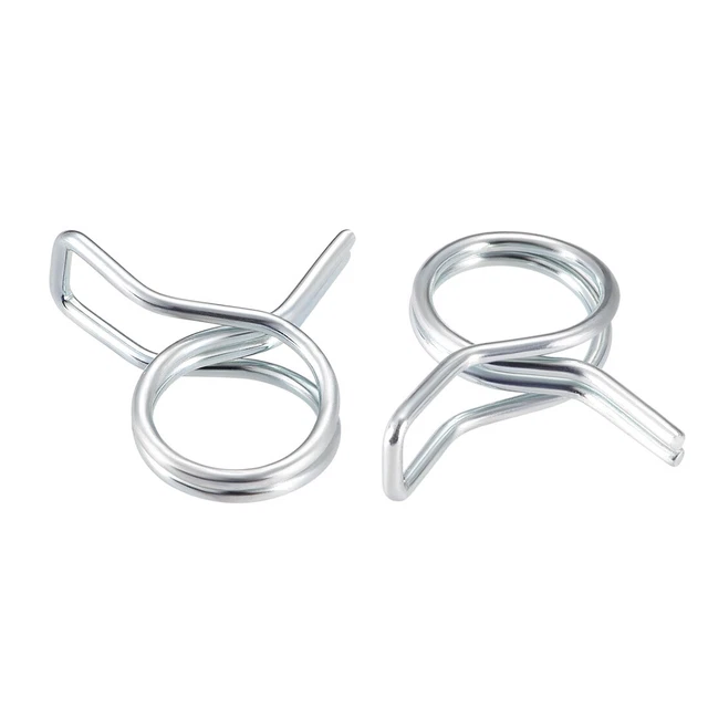 doppio filo 9mm linea carburante Tubo fermagli morsetto placcato zinco 50pz