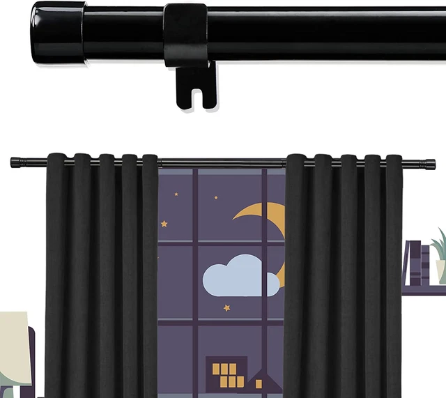 Extra Long Curtain Rods for Windows 28 to 144 Inch, 1″ Heavy Duty Drapery Rods