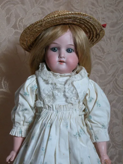 Antique Doll German Bisque  Kid Body Armand Marseille Floradora  370 18" Tall
