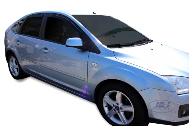 TO FIT Ford Focus mk2 2004 - 2010 4 door saloon wind deflectors 4pc TINTED HEKO