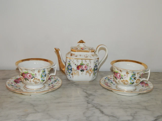 Ensemble Tasse à Thé Et Soucoupe En Porcelaine Vintage, Motif Floral Et Décor Japonais