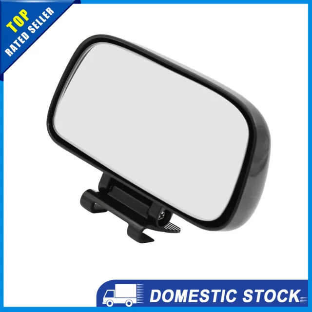 Universal Black Car Convex Wide Angle Rear View Blind Spot Mirror Pack of 1