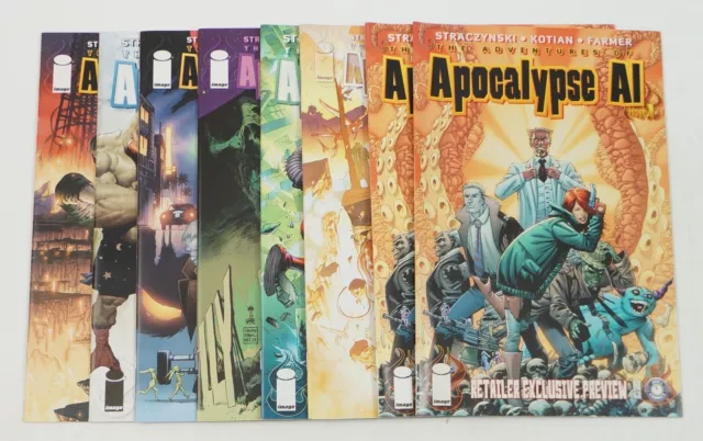 Apocalypse Al #1-4 VF/NM complete series + preview + (3) variants - Straczynski