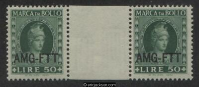 AMG Trieste Fiscal Revenue Stamp, FTT F49c1 mint, F-VF