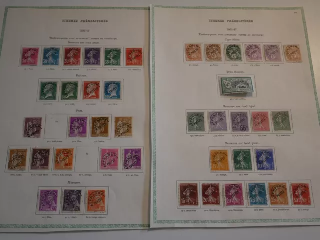 France Lot 43 Timbres Preobliteres. Bonne Cote