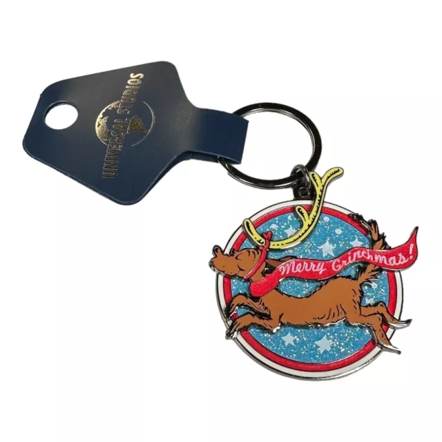 UNIVERSAL STUDIOS DR. Seuss The Grinch "Merry Grinchmas" Max Keychain £