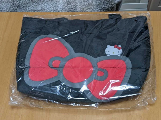 Hello Kitty Tote Bag Sanrio 45th Anniversary Lawson Collaboration Black Japan