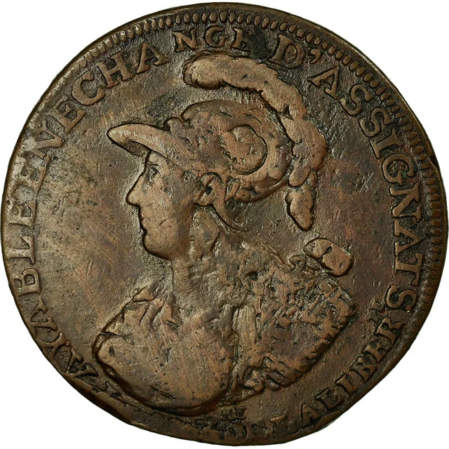 [#457900] Münze, Frankreich, 2 Sols 6 Deniers, 1791, S+, Kupfer, KM:Tn37, Brando