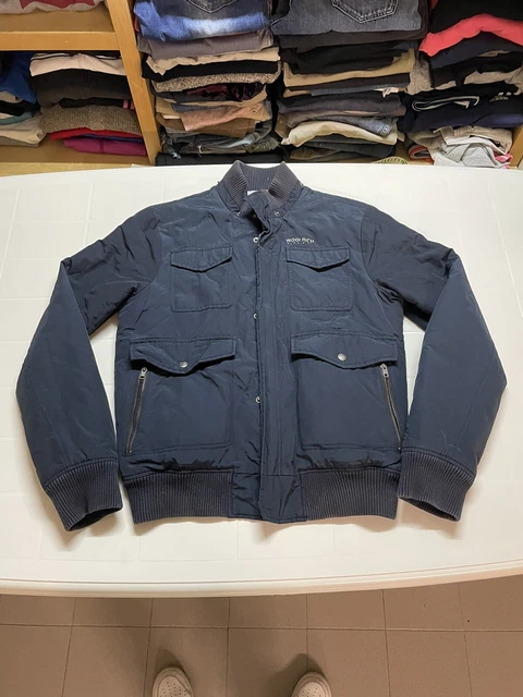 Piumino Uomo Woolrich Taglia M Giubbino Cappotto Bomber Parka Giubbotto Jacket
