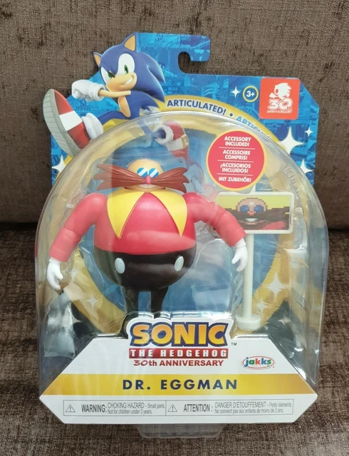 SONIC THE HEDGEHOG 30th Anniversary Dr Eggman Figure 4" Jakks Pacific ...