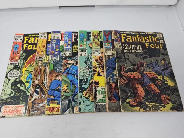 FANTASTIC FOUR- 43 65 78 79 80 86 96 98 1ST Ronan Marvel Comics READING LOT