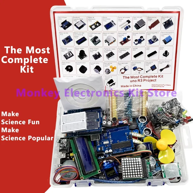 THE MOST COMPLETE Kit for Arduino Uno/R3 Board Programming Project DIY ...