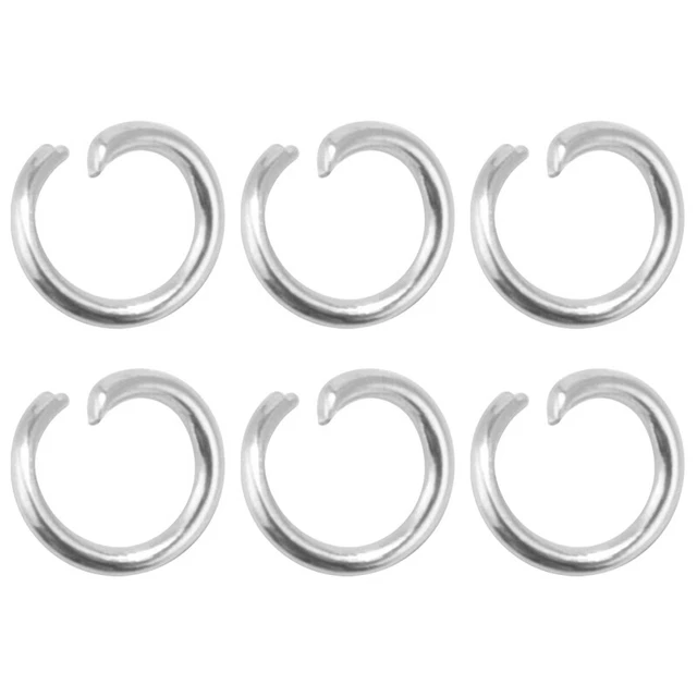 500 piezas Anillos de salto abiertos para fabricacion de , 4mm, Plata Z1N5N5