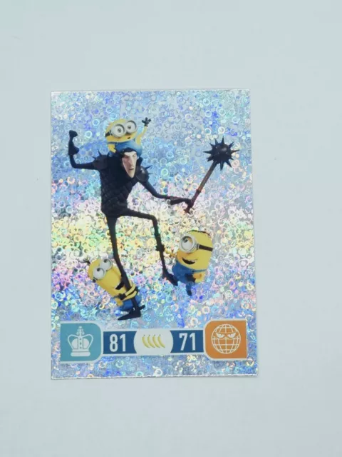 Topps Minions Trading Cards. Individual holographic shiny foil Cards #19