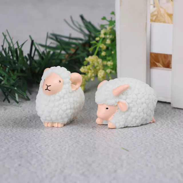 mini sheep craft figurine garden ornament miniature fairy garden decor D'EL