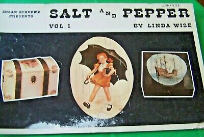 Linda Wise Salt & Pepper V1 Scheewe 1982 Tole Óleo Libro De Patrón De Pintura De Colección