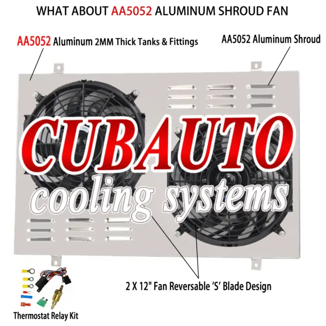 CC1451 Aluminum Shroud Fan Relay For 1983-1997 88 Ford Bronco F150 F250 F350 V8