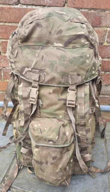 Genuine BRITISH ARMY MTP IRR Bergen Rucksack LONG BACK SOFT BACK 90L 2015