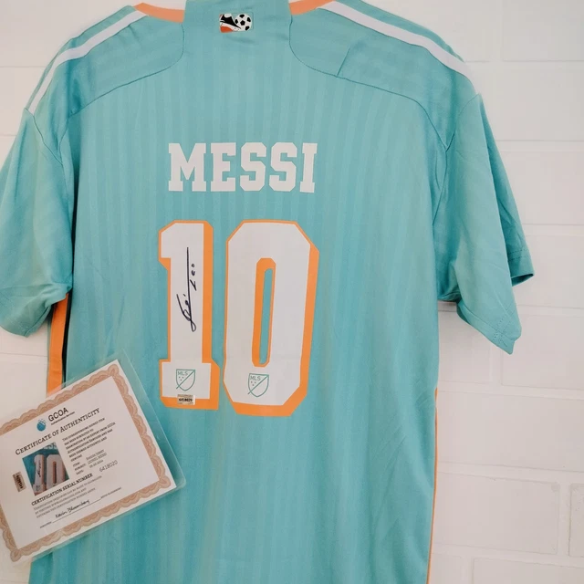 LIONEL MESSI #10 Signed Inter Miami Jersey Leo Messi Autographed