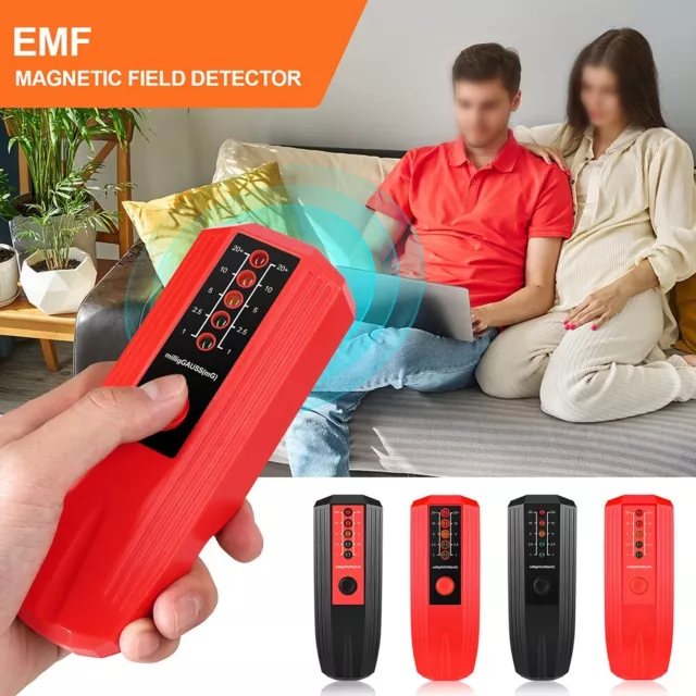 Radiation and EMF Meter for Testing Gamma Ray Dosimeter with LED Indicators