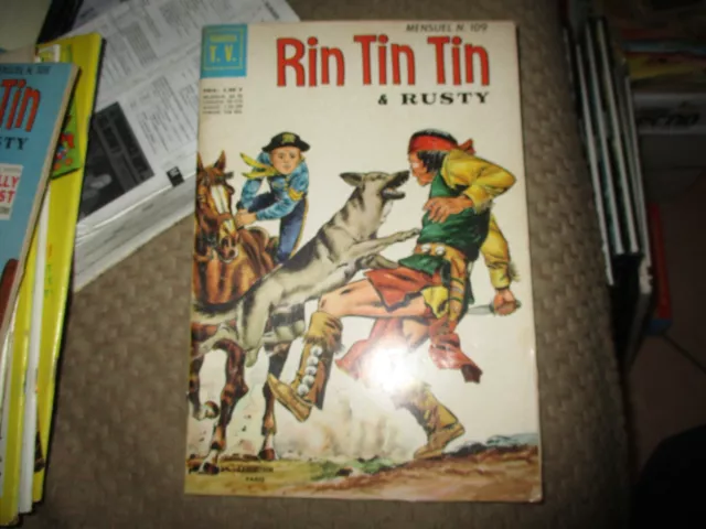 RINTINTIN ET RUSTY  n° 109 BD EO VEDETTES TV ED SAGE 1969 TTBE