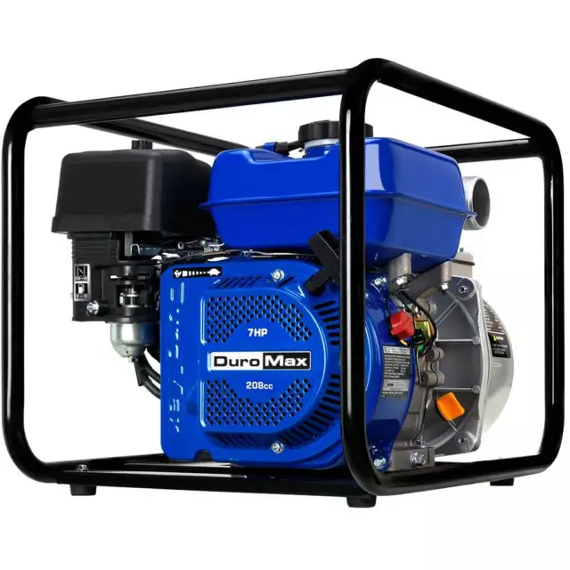 DuroMax XP652WP 208cc 158-Gpm 3600-Rpm 2" Gasoline Engine Portable Water Pump