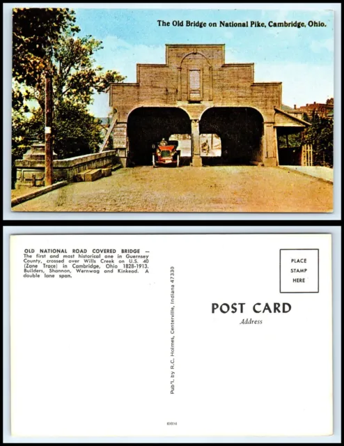 OHIO Postcard - Cambridge, The Old Bridge On National Pike O43