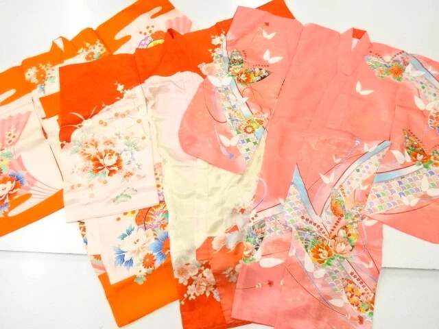 96625# Japanese Kimono / Kimono For Girls / Set Of 3