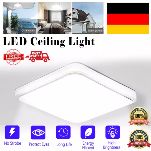 12W-36W LED Deckenleuchte Badleuchte Küche Deckenlampe Dimmbar Wohnzimmer