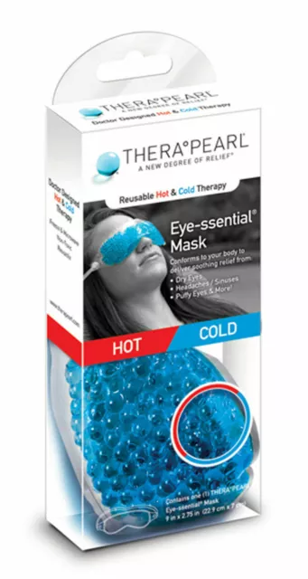 Gel Bead Heating Cooling Sleep Mask Reusable Hot Cold Ice Pack Puffy Dry Eyes UK