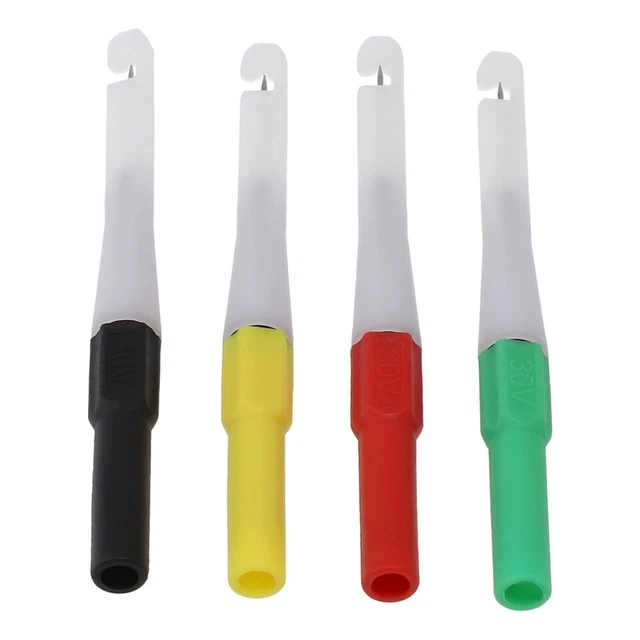 Sonda di prova 4 pezzi tester auto regolabile multimetro sonde spina manicotto lunga