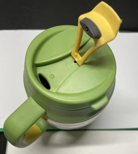 Bubba 20 Oz Travel Insulated Mug w/Handle~Stainless Steel & Green And Yellow 3