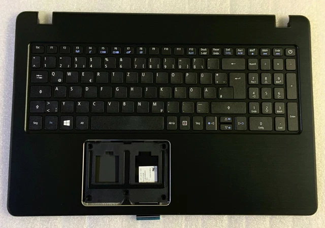 Clavier Acer QWERTZ Allemand Pour Aspire F5-573/F5-573G - Réf. 6B.GFJN7.010 - Haut De Châssis (Topcase) Noir