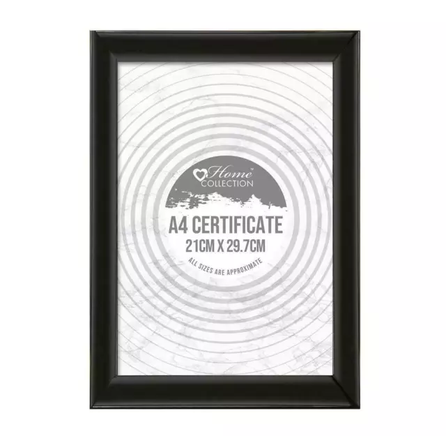 A4 Black PhotoFRame Certificate Document Frame Picture Frame - BIG QTY DISCOUNTS