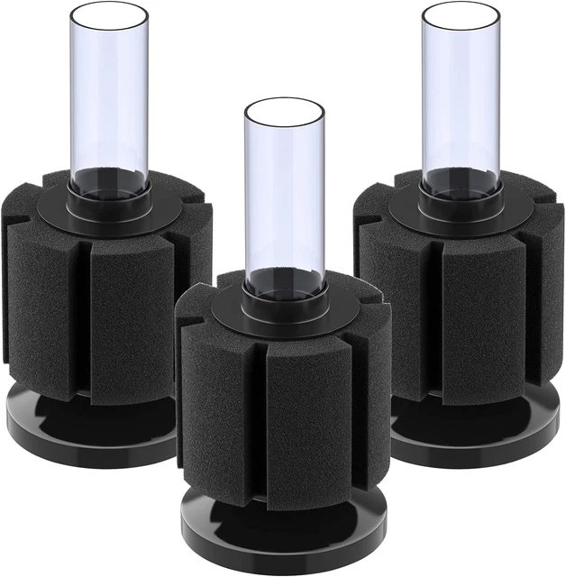 Pawfly 3 Pack Aquarium Nano Bio Sponge Filter Quiet Betta Fry Shrimp and Small