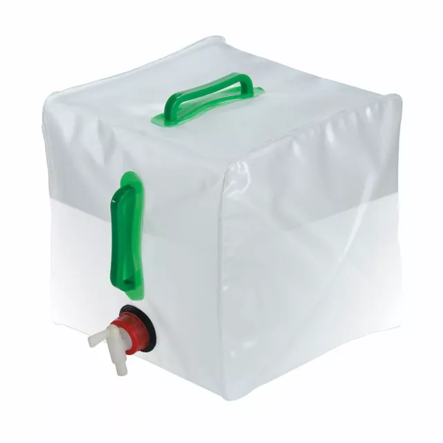 Klappbarer PVC Wasser Camping Garten Flüssigkeitsbehälter + Wasserhahn groß 20 Liter
