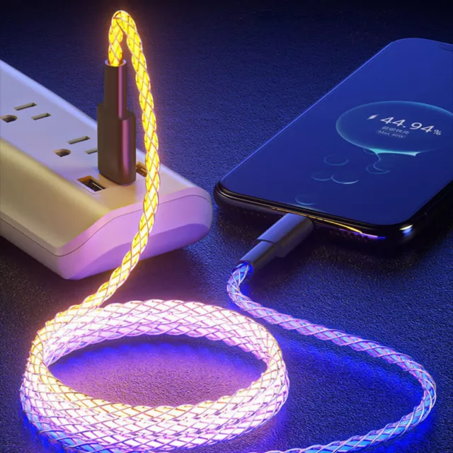 Câble Usb C Vers Usb C Rgb Light 100W Cordon De Charge Rapide Type C €